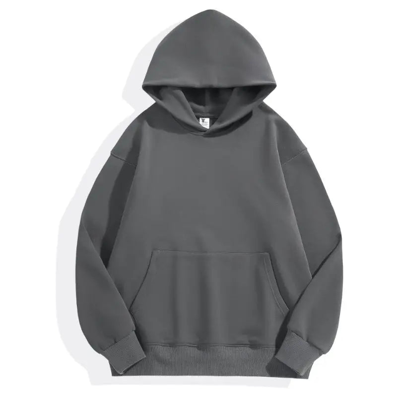 Grey Heavy weight cotton hoodie